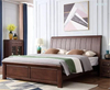 Cama duradera elegante adaptable de madera sólida de la casa de los muebles del color de la nuez sola