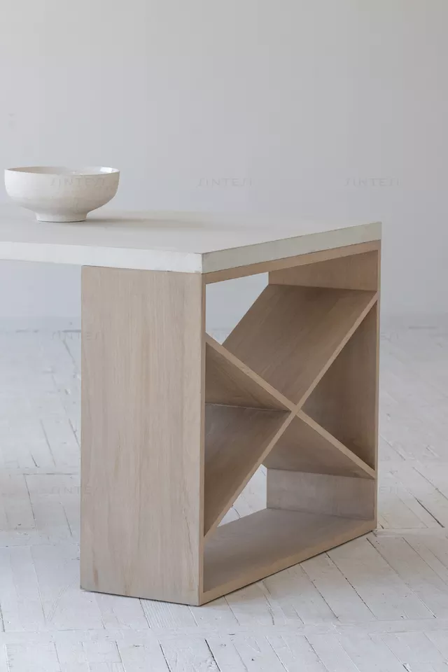 Muebles nórdicos, mesa rectangular de madera maciza para comedor, cocina, mesa de losa de madera, mesa de comedor