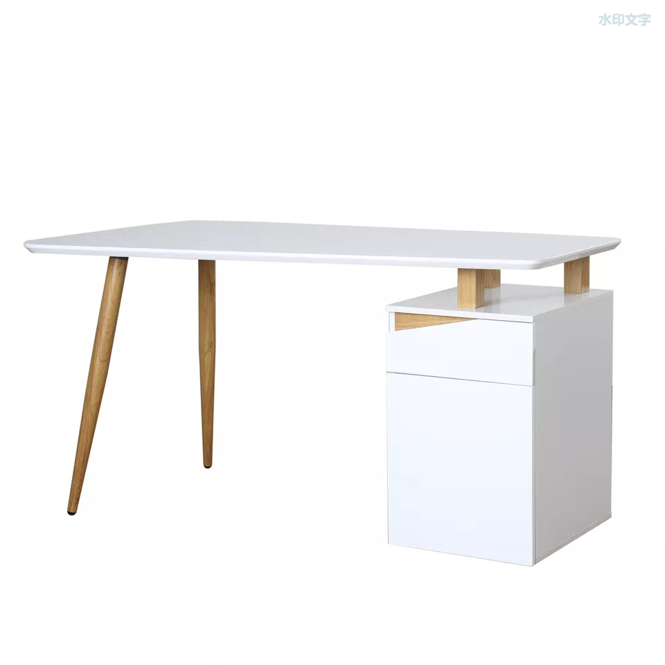 Muebles de oficina personalizados de madera modernos, venta de escritorio para computadora de alto brillo, escritorio dorado para computadora, mesa de oficina moderna