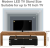 Soporte de TV LED, soportes de televisión de alto brillo, luces LED RGB, soporte de TV rústico de madera, mueble de TV para juegos para sala de estar y dormitorio