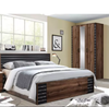 Conjunto de dormitorio y armario individual, doble, tamaño Queen, marco de almacenamiento de madera MDF, muebles, plataforma, cama con cajones