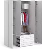 Armario TOPWELL, armario sencillo y moderno con paneles de partículas de melamina, armario de almacenamiento, armarios para dormitorio