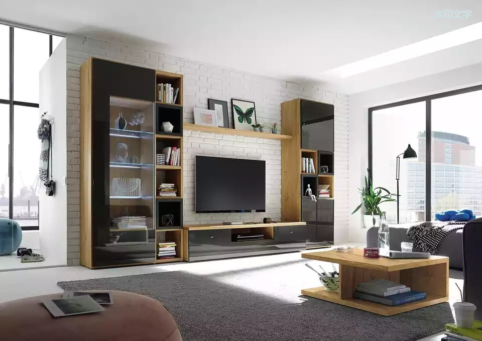 2023 productos populares de tendencia, unidad de pared moderna de entretenimiento para el hogar, mueble de TV con soporte para TV, para sala de estar