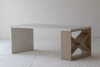 Muebles nórdicos, mesa rectangular de madera maciza para comedor, cocina, mesa de losa de madera, mesa de comedor