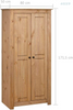 Armario de dos puertas con cajón y barra para colgar para dormitorio, armario para ropa doble con barra para colgar, 31.5'x19.7'x67.5' 